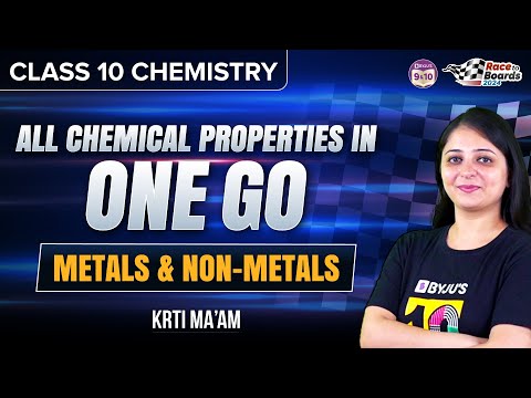 All Chemical Properties in One Go Metals and Non-metals Science Chapter 3 Class 10 Chemistry - Science video for Grade 10