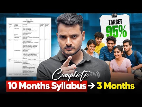 How to Complete Class 11 Maths Syllabus in 3 Months? Easy Plan for 11th Students Kuldeep Sir -  video for Grade 10