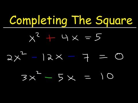 Solving Quadratic Equations By Completing The Square - Mathematics video for Grade 10