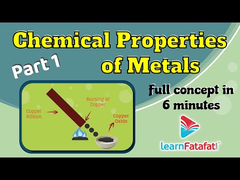 Class 10 Science Metals and Non - metals - Chemical Properties of Metals Part 1 CBSE - LearnFatafat - Science video for Grade 10