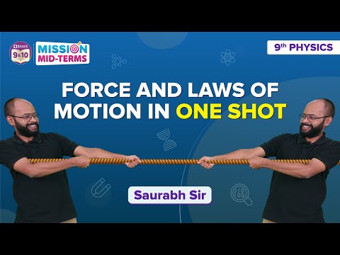 Force and Laws of Motion Class 9 Science Physics One Shot Complete Chapter Concepts MCQs - Physics video for Grade 9
