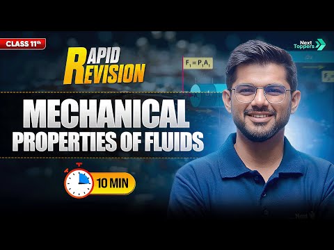 Mechanical Properties of Fluids CBSE Class 11th Physics Full Chapter in Min Rapid Revision - Physics video for Grade 11