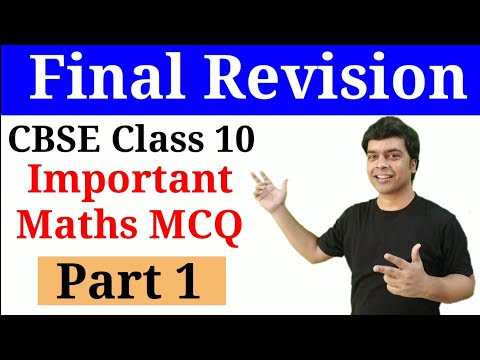 Important MCQ Of Term 1 Maths CBSE Class 10 - Mathematics video for Grade 10