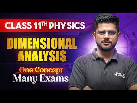 Dimensional Analysis Class 11 Physics Chapter-1 Units and Measurements CBSE 2026 Exam - Physics video for Grade 11