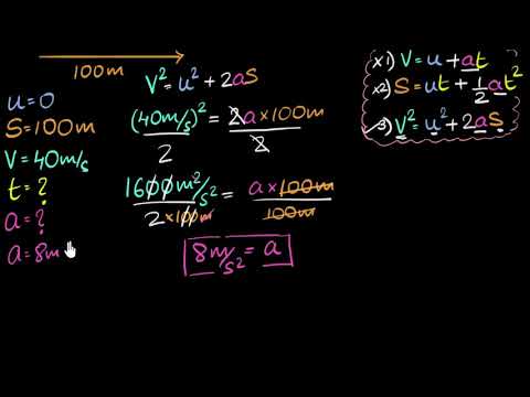 Using equations of motion 2 steps numerical - Physics video for Grade 9