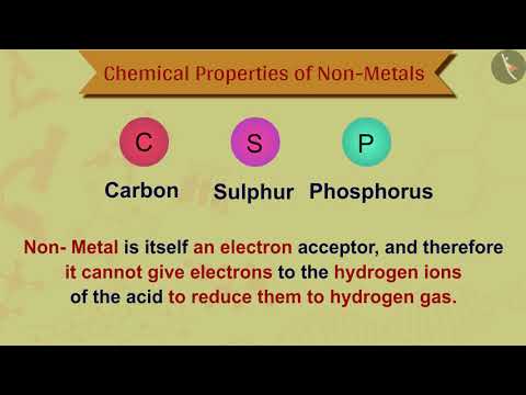 Chemical Properties of Non-Metals Part 11 English Class 10 - Science video for Grade 10