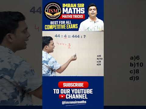 Number Analogy Tricks Reasoning Tricks Maths Tricks imran sir maths shorts - Mathematics video for Grade 10