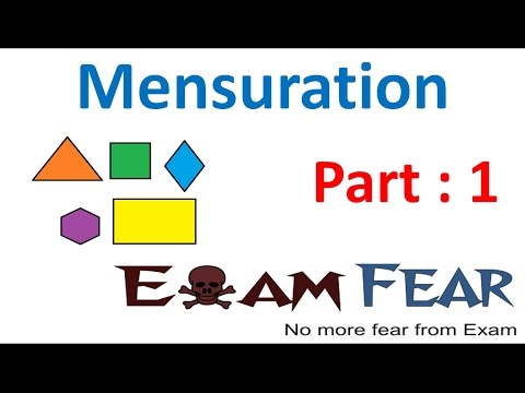 Maths Mensuration part 1 Introduction CBSE Class 8 Mathematics VIII - Mathematics video for Grade 8