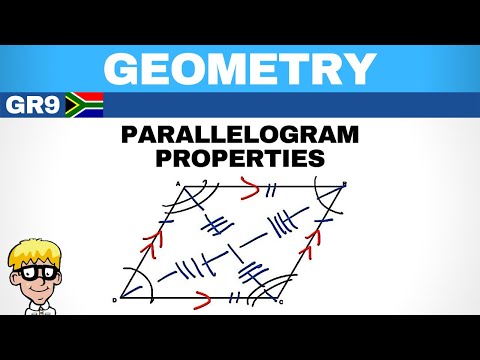 Gr 9 Geometry Parallelogram - Mathematics video for Grade 9