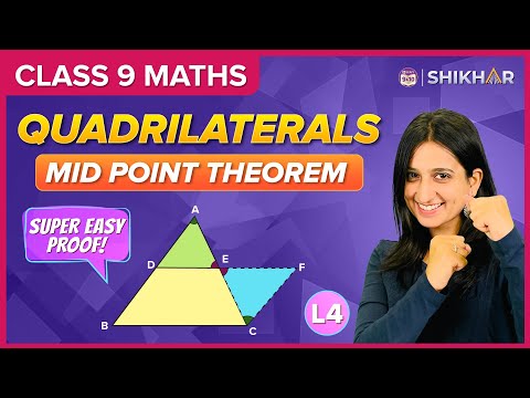 Quadrilaterals L- 4 Mid Point Theorem Converse Proof Class 9 Arsh Maam BYJUS - Mathematics video for Grade 9