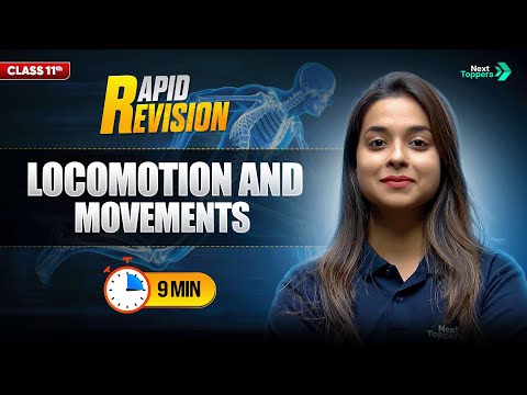 Locomotion and Movements CBSE Class 11th Biology Full Chapter in 9 Mins Rapid Revision - Physics video for Grade 11