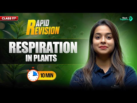 Respiration in Plants CBSE Class 11 Biology Full Chapter in 10 Mins Rapid Revision Series - Biology video for Grade 11