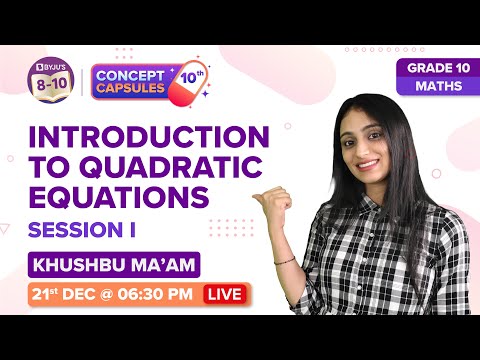 CBSE Class 10 Maths Term-2 - Quadratic Equations Chapter 4 Exam Prep Concept Questions - Mathematics video for Grade 10