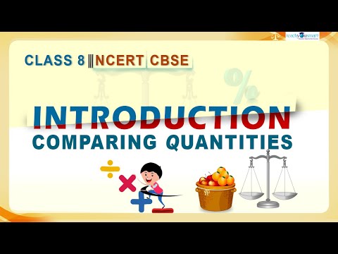 Comparing Quantities Introduction Percentage NCERT class8 Chapter 8 teachyousmart tys - Mathematics video for Grade 8