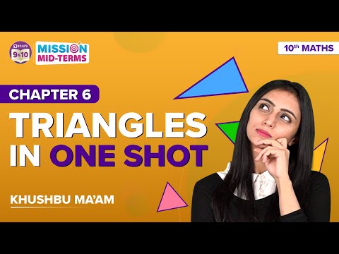 Triangles Class 10 Maths in One Shot Concepts Examples CBSE Class 10 MidTerm Board Exams - Mathematics video for Grade 10