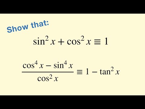 Intro to Trigonometric Identities - part 1 - Mathematics video for Grade 10