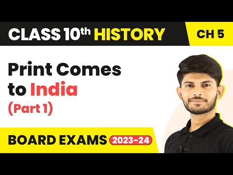 Print Comes to India Part 1 - Print Culture and the Modern World Class 10 History 2023-24 - Social Science video for Grade 10