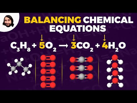 Balancing Chemical Equations - Science video for Grade 10