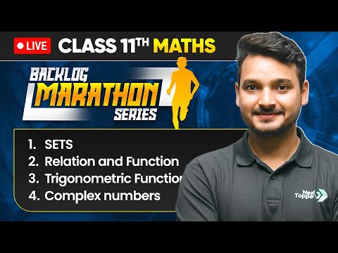 Class 11th Maths - BACKLOG MARATHON 4 Chapter in One Shot Prarambh 2.0 Next Toppers Science -  video for Grade 10