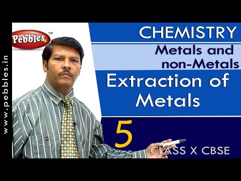 Extraction of Metals Metals and non-Metals Chemistry CBSE Class 10 Science - Science video for Grade 10
