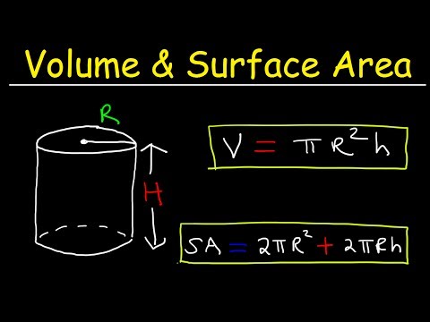 Volume of a Cylinder and Surface Area of a Cylinder - Mathematics video for Grade 9
