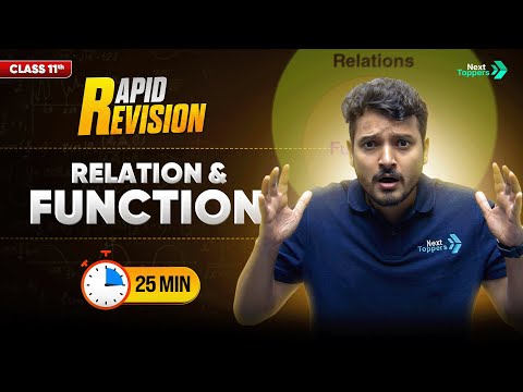 Relation and Function Class 11 11th Maths Chapter-2 Relations and functions Rapid Revision - Mathematics video for Grade 11