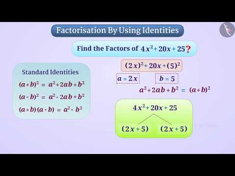 Factorisation using identities Part 13 English Class 8 - Mathematics video for Grade 8