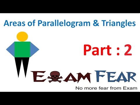 Maths Area of parallelogram Triangles part 2 Figures on same base CBSE class 9 Mathematics - Mathematics video for Grade 9