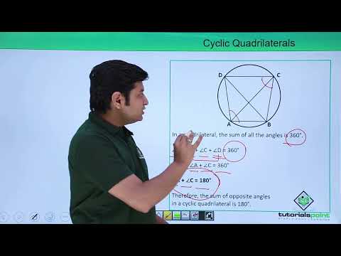 Class 9th - Circles Cyclic Quadrilaterals - Mathematics video for Grade 9