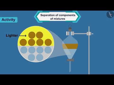 Separation of components of a mixture Part 11 English Class 9 - Science video for Grade 9