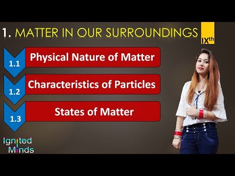 Matter in Our Surroundings Physical Nature of Matter Characteristics States of Matter Class9 - Science video for Grade 9