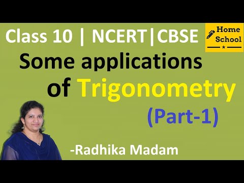 Some applications of trigonometry class 10Part-1 Introduction,exercise- 12.1 problems1 2 - Mathematics video for Grade 10