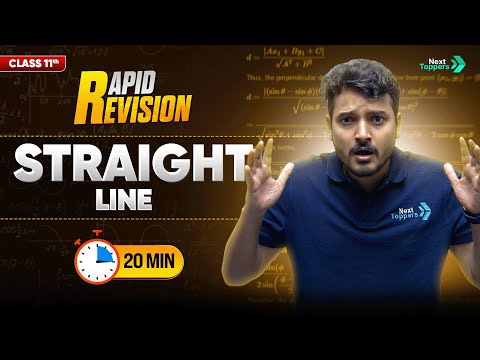 Straight Lines CBSE Class 11th Maths Full Chapter in 20 Mins Rapid Revision Series - Mathematics video for Grade 11
