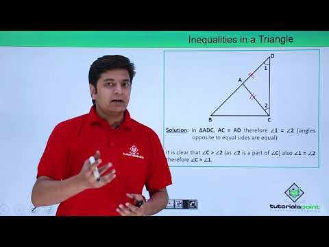 Class 9th - Inequalities in a Triangle - Mathematics video for Grade 9