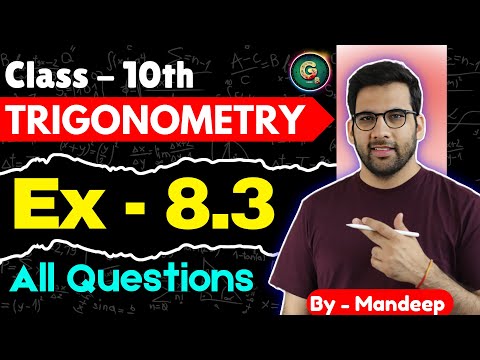 Ex - 8.3, Class 10, Trigonometry ch 8 CBSE NCERT trigonometry trigonometryclass10 - Mathematics video for Grade 10