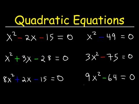 How To Solve Quadratic Equations By Factoring - Quick Simple! Algebra Online Course - Mathematics video for Grade 10