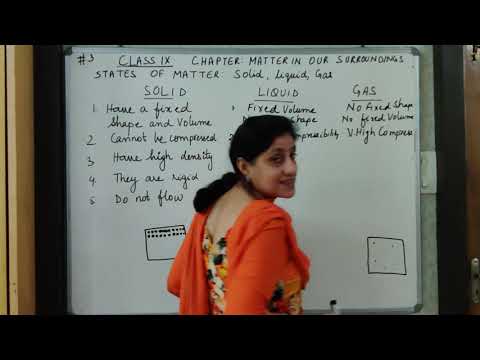 3 Class 9Matter in our surroundings states of matter - Science video for Grade 9
