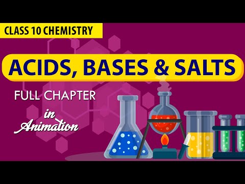 ACIDS, BASES AND SALTS in 1 Shot FULL CHAPTER IN ANIMATION NCERT SCIENCE Class 10th Chapter 2 - Science video for Grade 10
